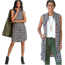Load image into Gallery viewer, Cabi Heart Print Sleeveless Shirt Dress- XS
