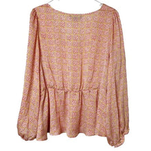 Load image into Gallery viewer, Eloquii Dotted Long Sleeve Blouse- 16
