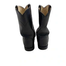Load image into Gallery viewer, Men's Justin Black Leather Cowboy Boots - 8 EE
