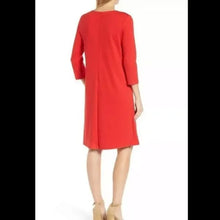 Load image into Gallery viewer, Halogen Red Quarter Sleeve Dress With Side Bow Detail- XL
