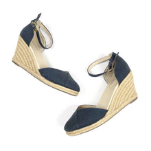 Load image into Gallery viewer, Me TOO Navy Canvas Espadrilles - 8.5

