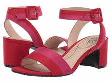 Load image into Gallery viewer, LifeStride Pink + Red Suede Sandal- 10
