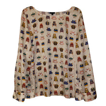 Load image into Gallery viewer, Talbots Tea Party Silk Blouse - XS
