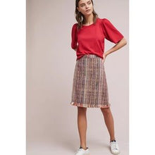 Load image into Gallery viewer, Maeve Multi Colored Tweed Pencil Skirt- 10
