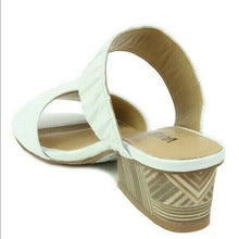 Load image into Gallery viewer, Vaneli White Nappa Sandals Block Heel - 9 N
