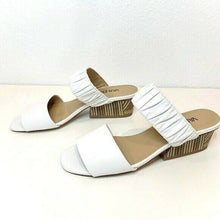 Load image into Gallery viewer, Vaneli White Nappa Sandals Block Heel - 9 N
