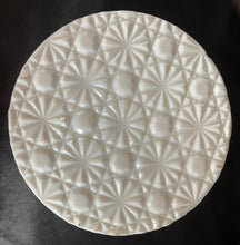 Load image into Gallery viewer, Vintage Daisy and Button Milk Glass Top Hat
